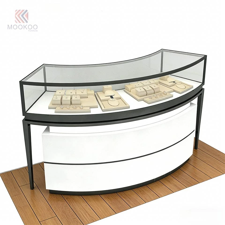 Hot Sale Corner Jewelry Display Cabinet Ujoy Dispaly factory