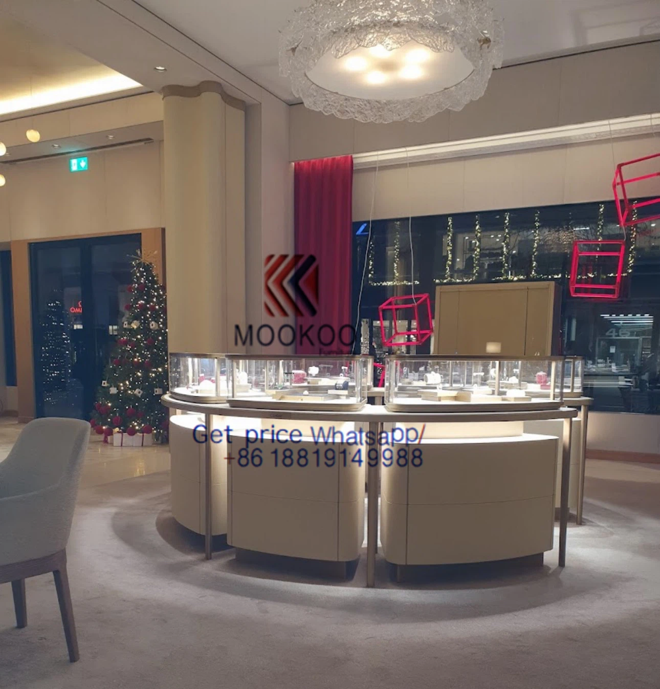 Cartier display showcase gold cabinet 358 Cartier display showcase gold cabinet 358