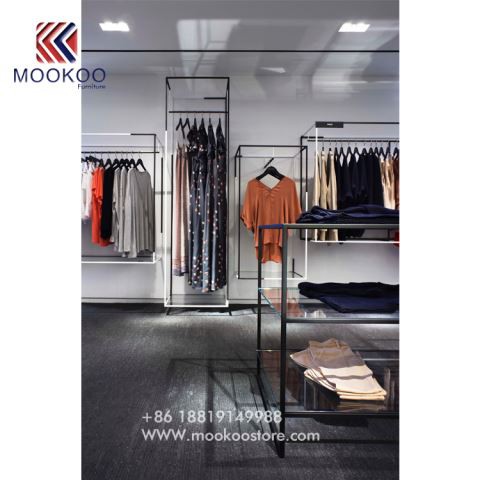 Iswed Display tal-metall għall-Ħwejjeġ