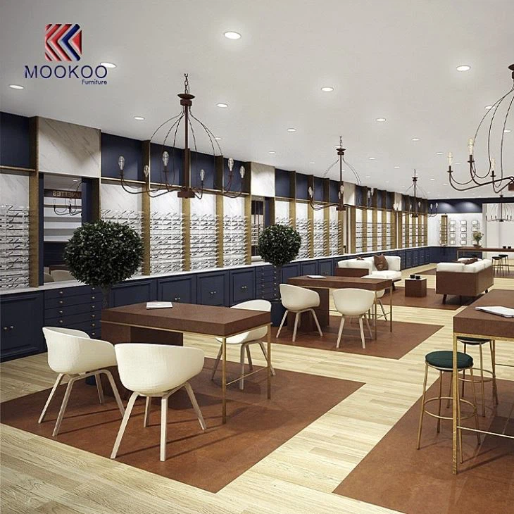 High-Level Eyewear Wall Mount Glasses Store Interior Decoration