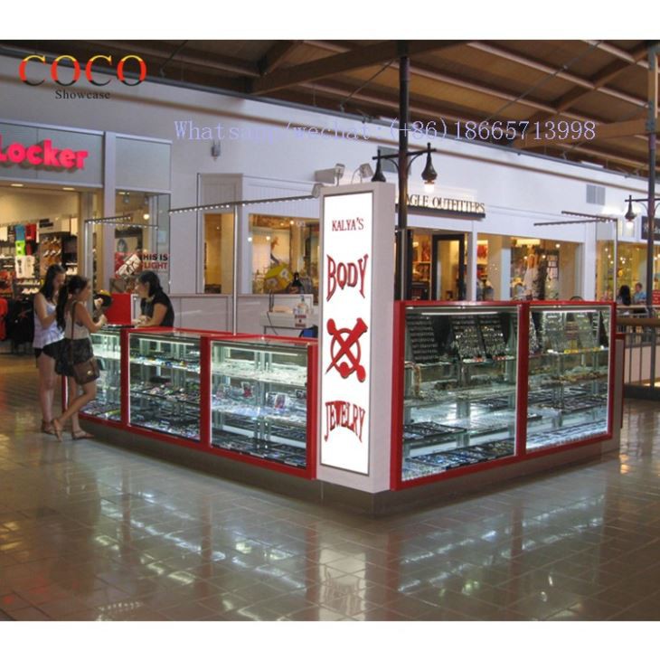 Creative Glass Jewerly Kiosk