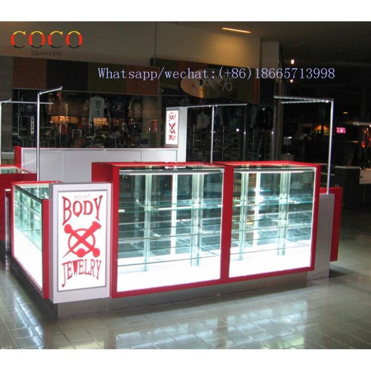 Creative Glass Jewerly Kiosk