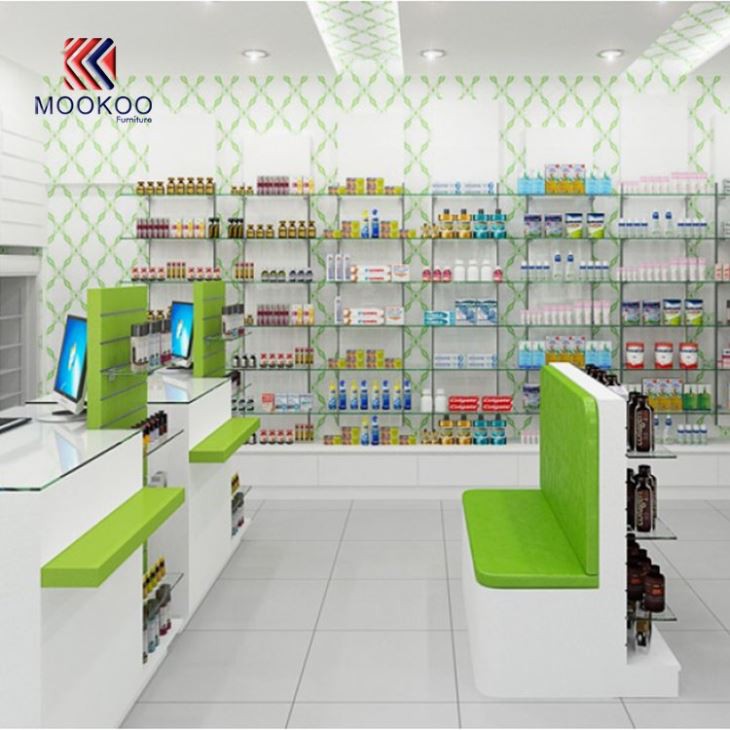 Pharmacies Shop Display Counter Design