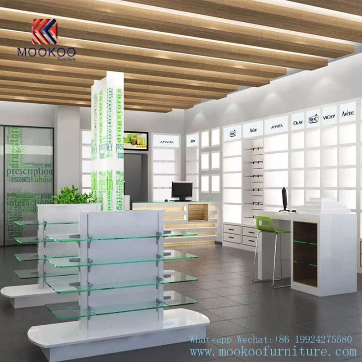 Retail Farmacia Shop Storage Showcase