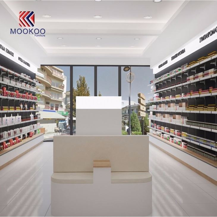 Retail Farmacia Shop Display Showcase Drug Storage