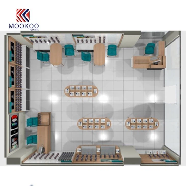 Mobile Phone Shop Furniture 3D Design