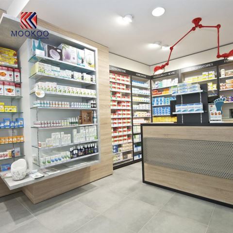Bejgħ bl-imnut ta ’Farmacia Shop Interior Design